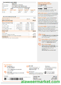 Alinta energy electricity utility business bill,  page 2, SCR